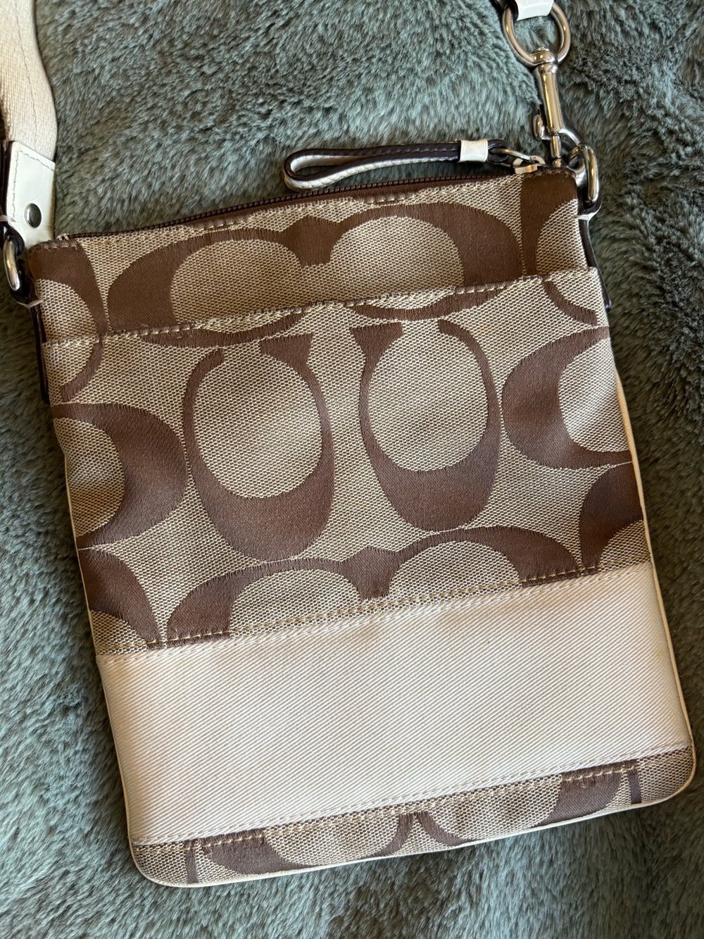 Coach Vintage Signature Stripe Swingpack Crossbody Bag